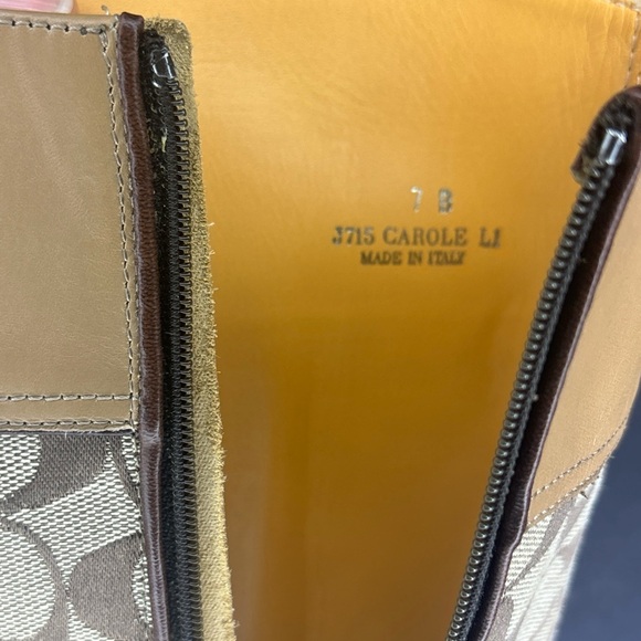 π₯π₯π₯Coach Signature Series Riding Boots Carol F1 Style Monogram Size: 7Bπ₯π₯π₯ - Picture 4 of 12